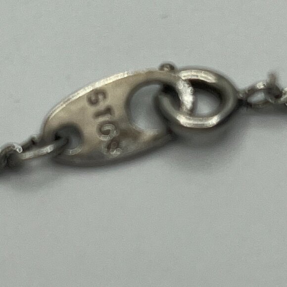 Mexico Sterling Rainbow Calsilica Necklace, Bracelet and Earring Set JP230 - Picture 9 of 9